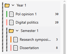 Example of nested folders
